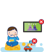 Laske oma lapsel ilma segajateta (nagu mänguasjad või teler) söömisele keskenduda